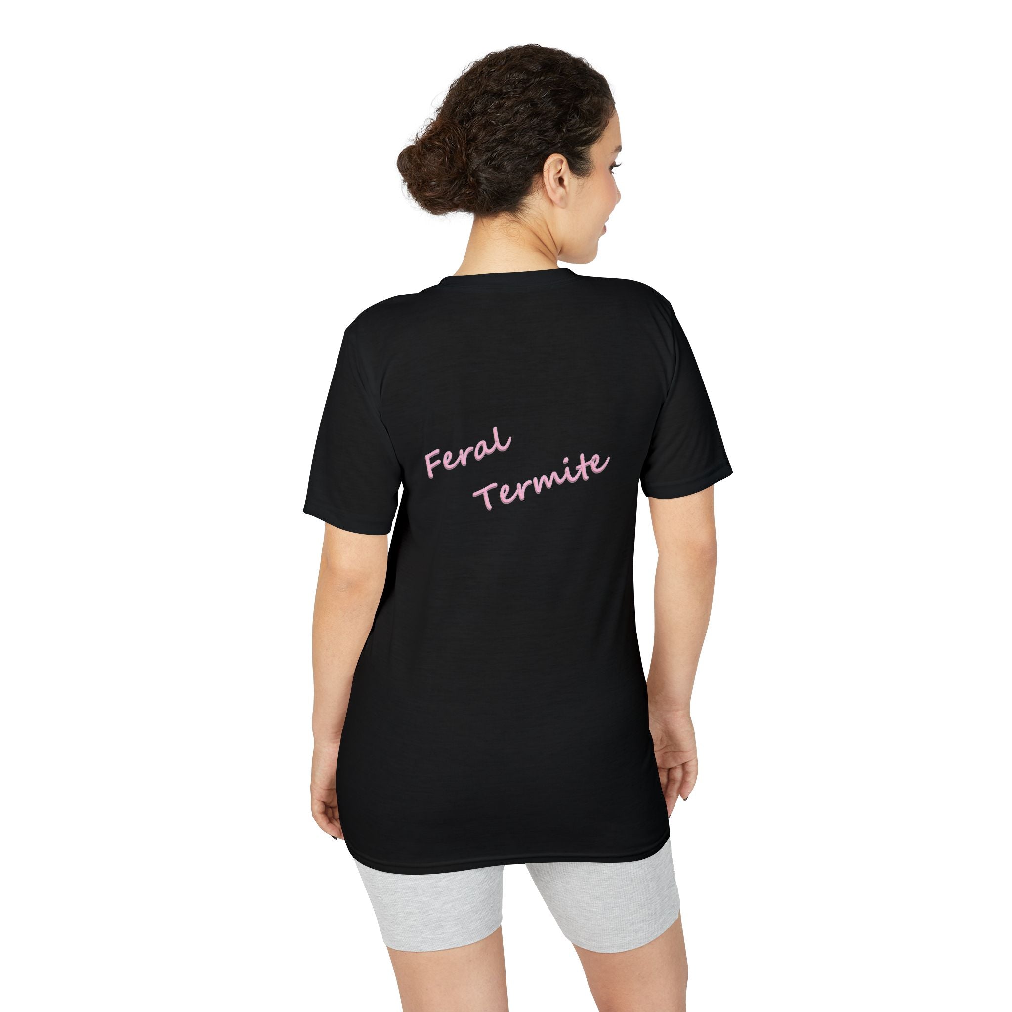 Skeleton Stroll T‑Shirt — 'Feral Termite' Gothic Art Tee