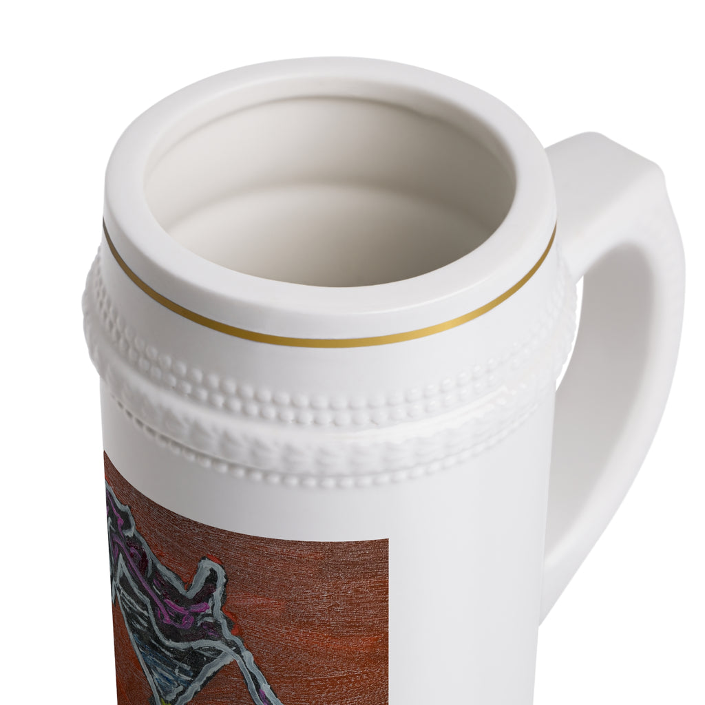 Beer Stein Mug — Retro Martini Silhouette Art Beer Stein