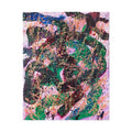 Abstract Green Galaxy Rolled Poster — Colorful Splatter Art Print