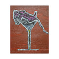 ProtoMartiniGirl - Martini Glass Canvas Print — Retro Abstract Cocktail Wall Art