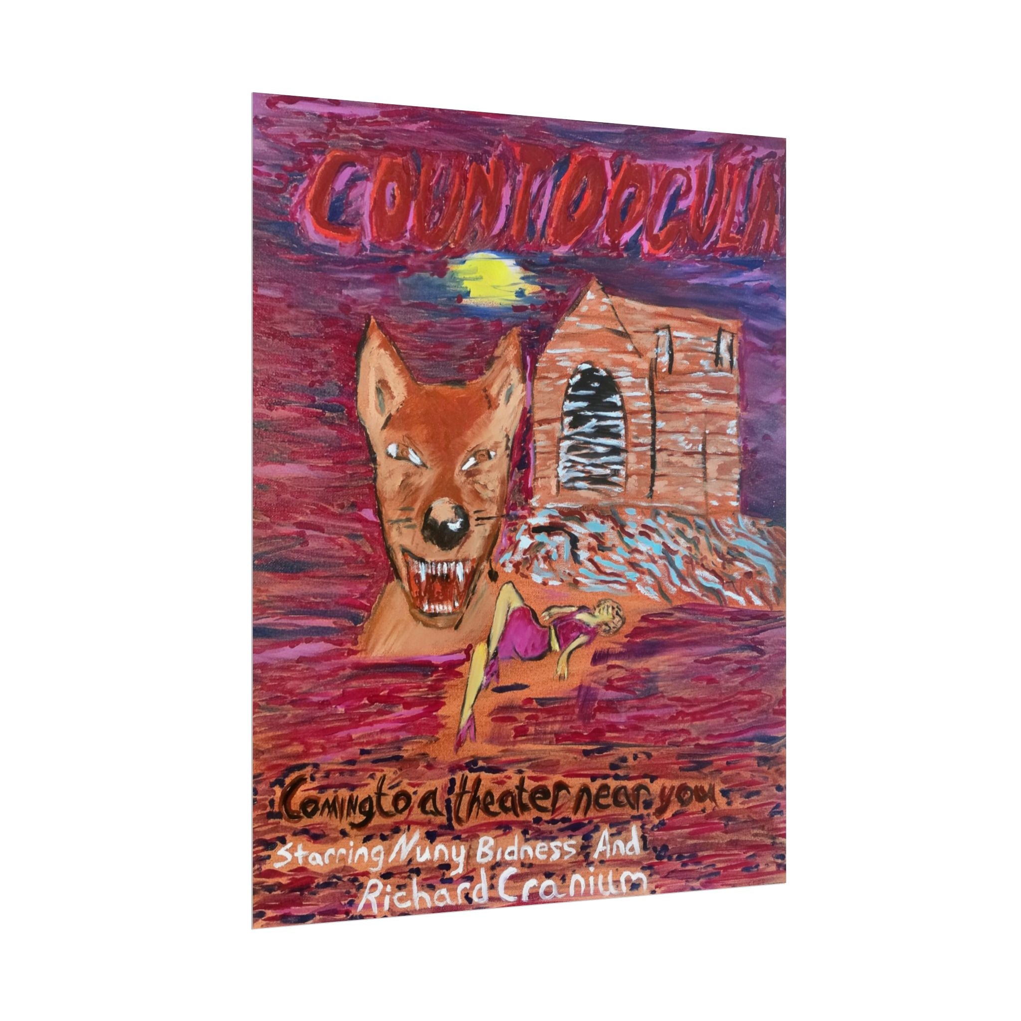 Count Dogula Movie Rolled Poster — Vintage Horror Movie Poster Art