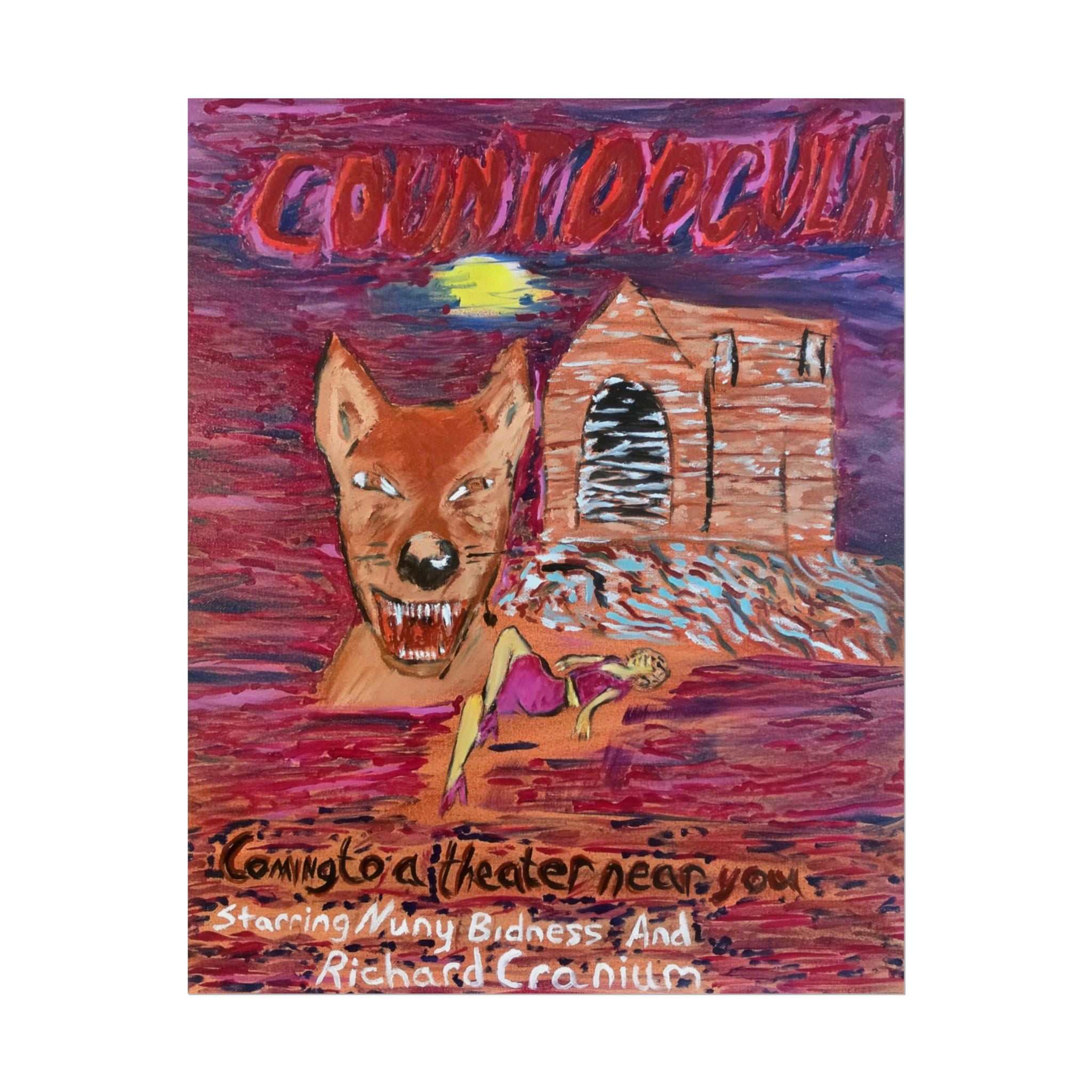Count Dogula Movie Rolled Poster — Vintage Horror Movie Poster Art