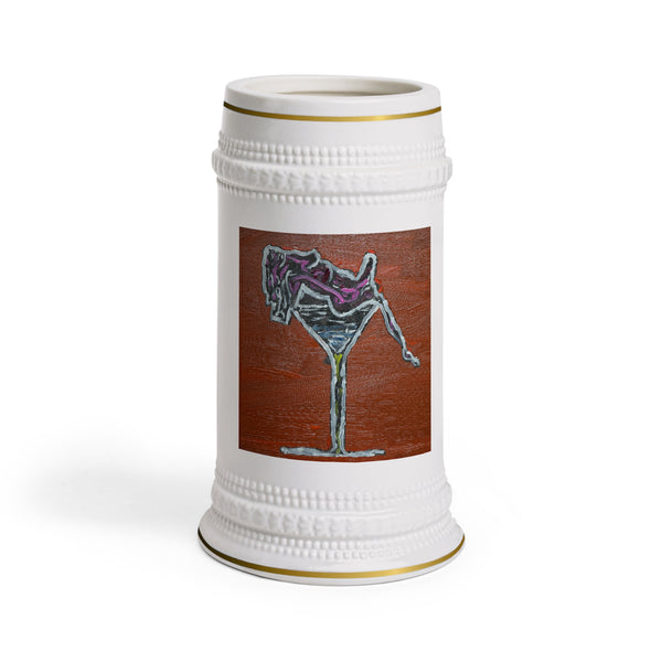 Beer Stein Mug — Retro Martini Silhouette Art Beer Stein