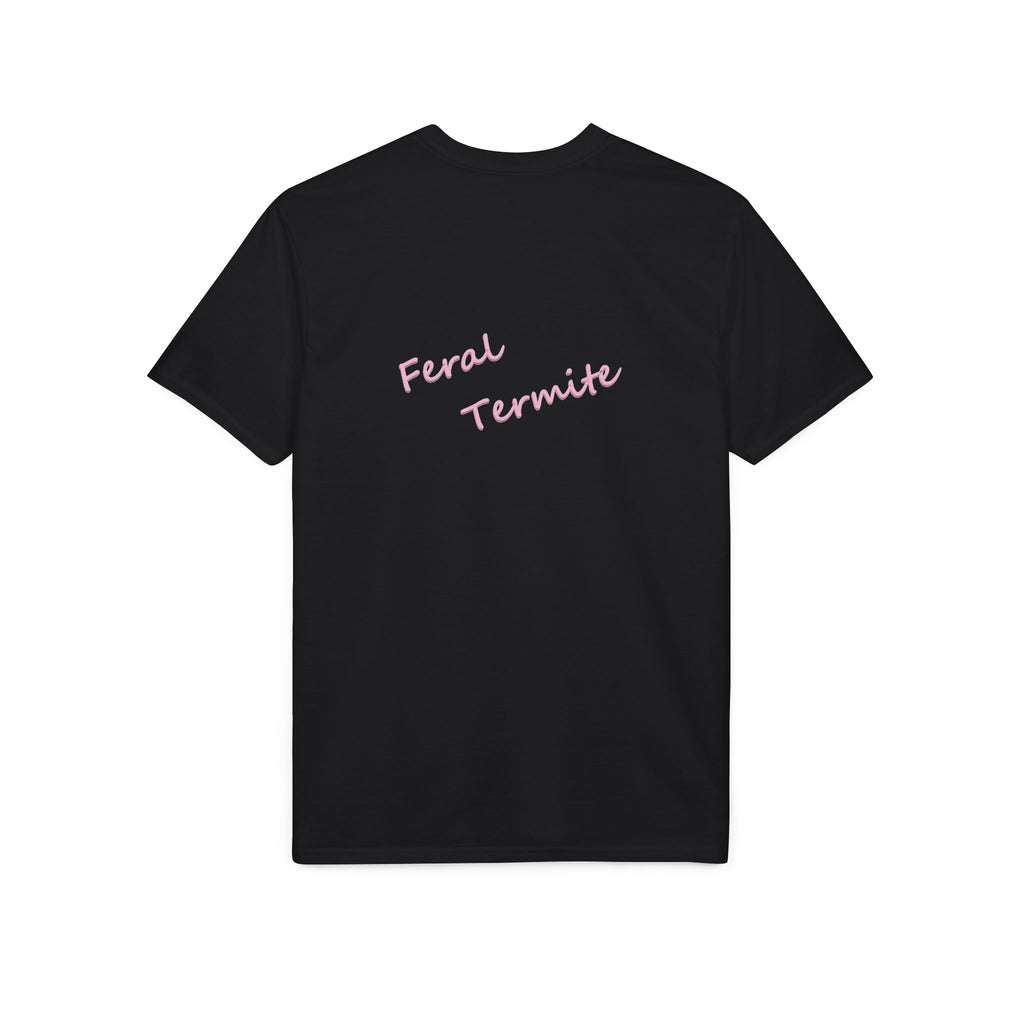Skeleton Stroll T‑Shirt — 'Feral Termite' Gothic Art Tee